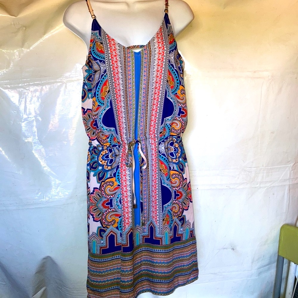 Lucy & Laurel Multicolored Midi Dress
